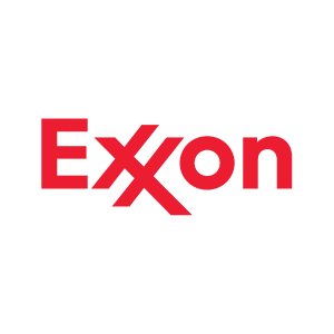 A picture of the Exxon logo.