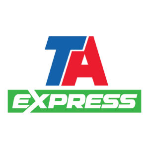 A picture of the TravelCenters of America Express logo.