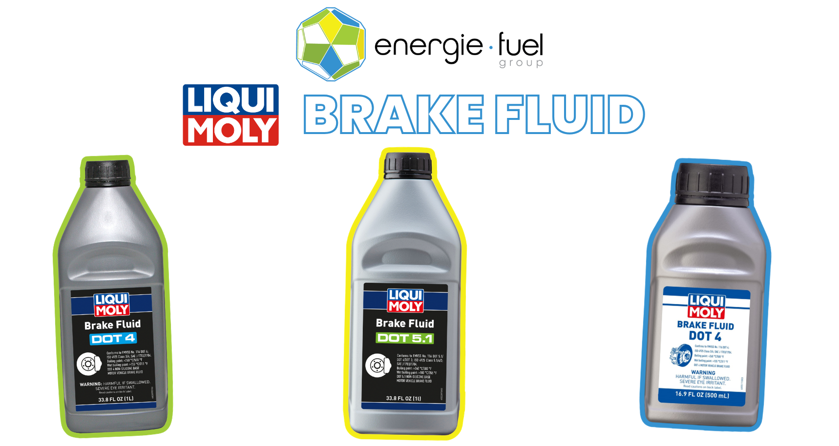 Liqui Moly brake fluid products available from Energie Fuel
