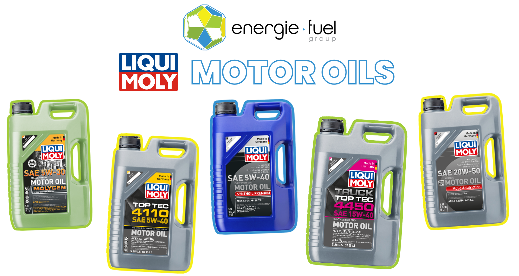 Liqui Moly Motor Oils available in bulk from Energie Fuel