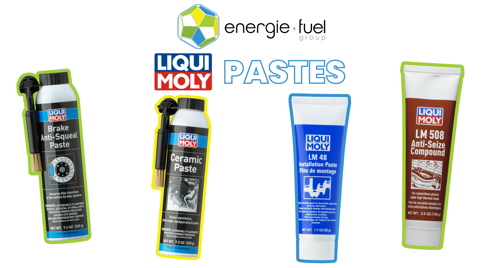 Liqui Moly Pastes and maintenance products available from Energie Fuel