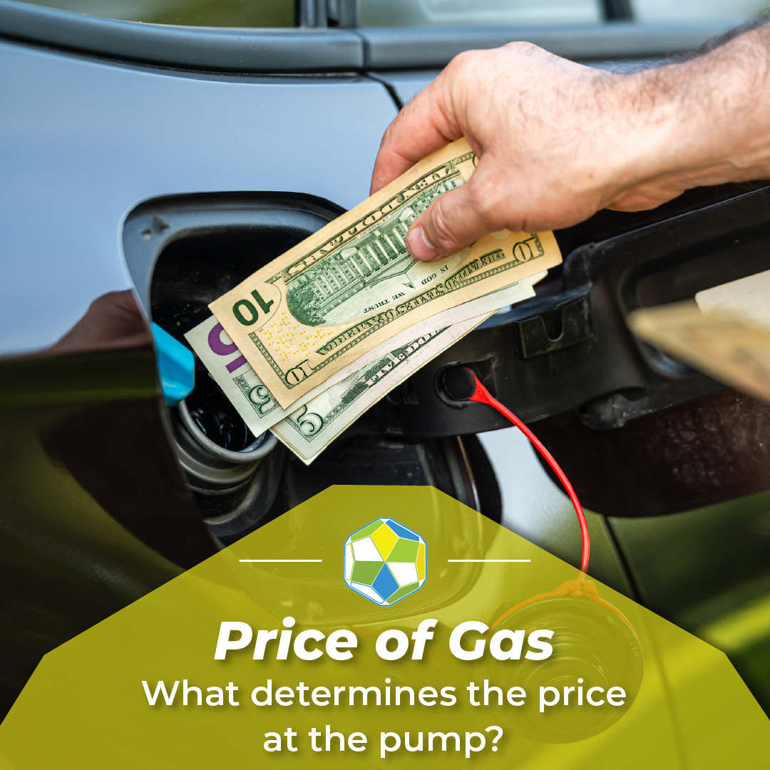 Factors that determine gas prices, including crude oil, refining, taxes, and supply and demand